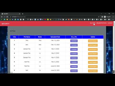 Block Chain Cloud Data Security in Django Python