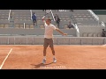 Roland-Garros 2019 : Federer - Schwartzman practice (Court level view from every angles)