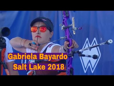 Gabriela Bayardo Archery Shooting Form Salt Lake 2018 Hyundai Archery World Cup