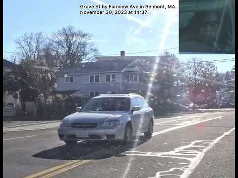 955LV2 Marked Lanes on Grove St Belmont November 30 2023 at 14:37