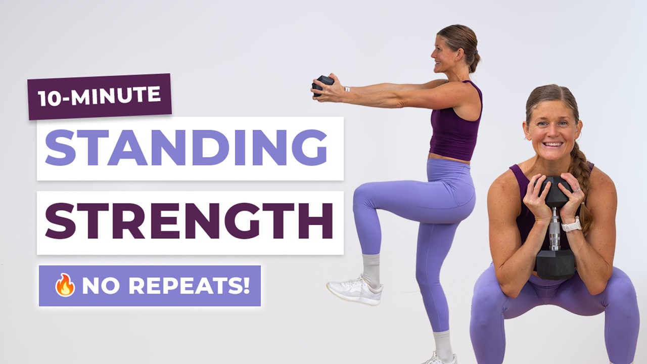 10-Minute Beginner Dumbbell Workout (Standing Workout)