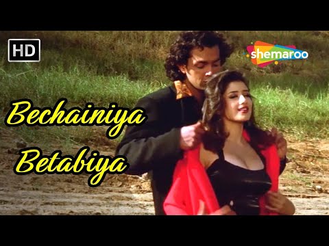 Bechainiya Betabiya 4k Song | Gupt (1997) | Bobby Deol, Manisha Koirala | Alka Yagnik Romantic Song