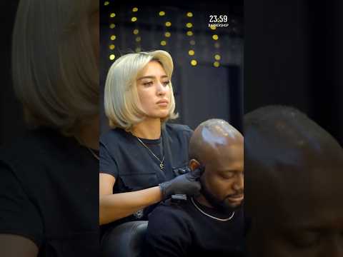 Female Barber Beard ASMR 💈 | Line-Up + Massage #shorts #FemaleBarber  #ASMR  sevara_barber