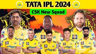 IPL 2024 | CSK Team Squad IPL 2024 | CSK Squad IPL 2024 | IPL 2024 CSK Team | CSK Team IPL 2024