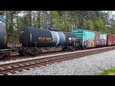 NS 8916 leads M78 thru Downtown Gainesville, Ga on 4/13/18