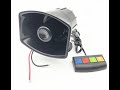 Hobby výstražný systém 12V - siréna 4-tónová (30W) - Video Youtube