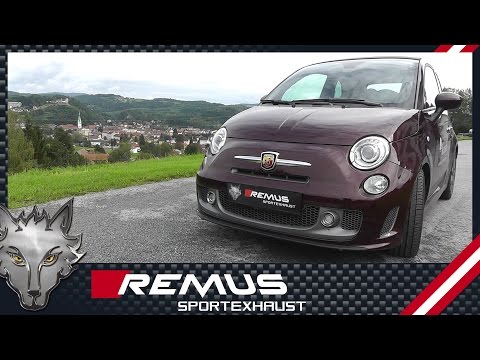 Fiat 500 Abarth with REMUS axle-back sport exhaust system