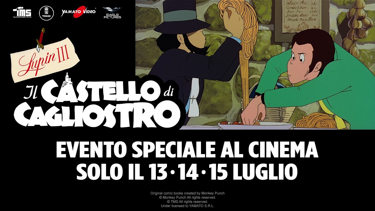 Lupin III - Il castello di Cagliostro torna al cinema in 4K per tre giorni