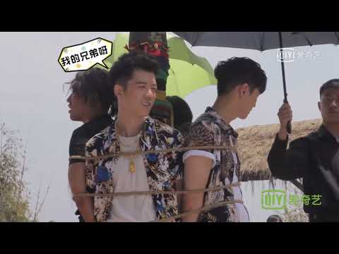 190222 Zhang Yixing Lay - The Golden Eyes behind the scenes 黃金瞳花絮 張藝興努力學習槍法