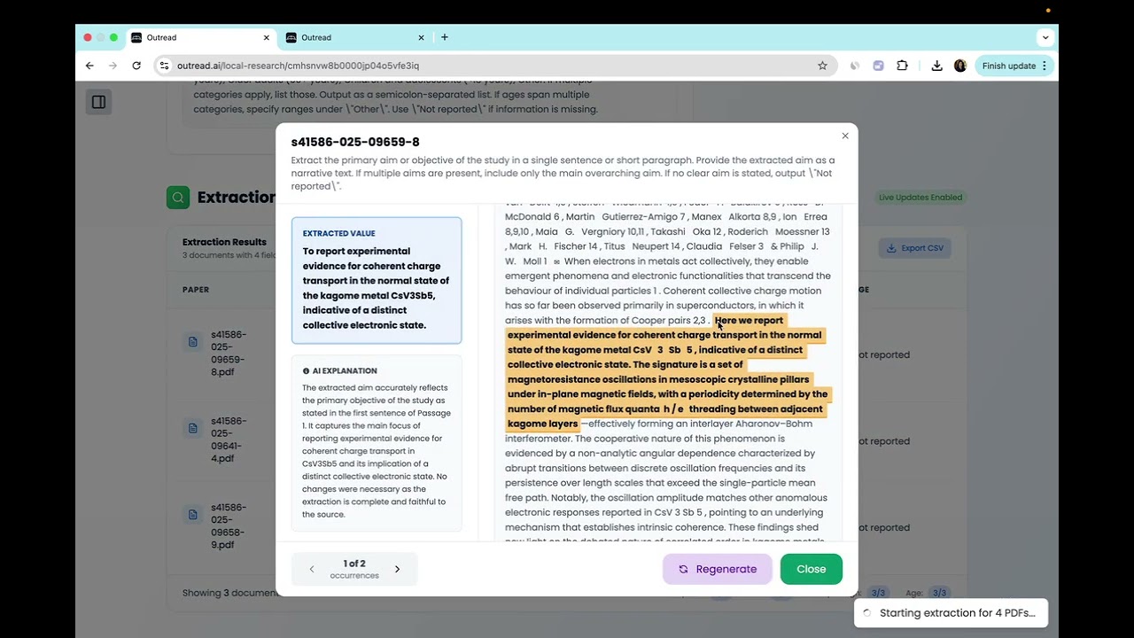 Upload-Extract by Outread | Extract Structured Data using AI | Tutorial