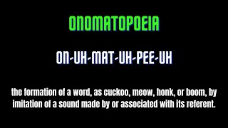 Onomatopoeia pronunciation | how to say onomatopoeia | how to pronounce onomatopoeia