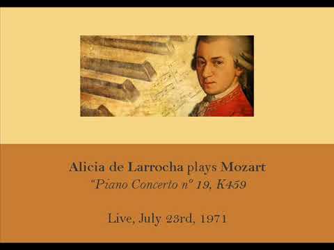Alicia de Larrocha plays Mozart piano concerto nº 19,  K.459  (LIVE 1971)