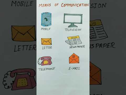 Means of Communication/ How to draw means of communication drawing #shorts
