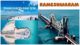 || Rameswaram to Dhanushkodi Road side by side beach view ||