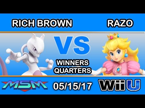 MSM 97 - PG | Rich Brown (Mewtwo) Vs. tHB | Razo (Peach) Winners Quarters - Smash Wii U