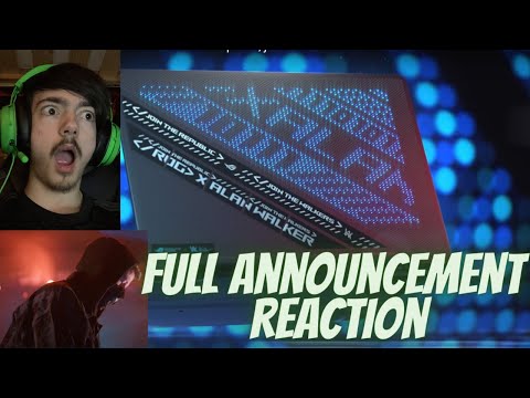 Alan Walker x ROG Launch Stream FULL ANNOUNCMENT REACTION *ALAN HAS HIS OWN LAPTOP!!!*