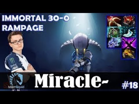 Miracle - Sven Safelane | IMMORTAL 30-0 + RAMPAGE | Dota 2 Pro MMR Gameplay #18