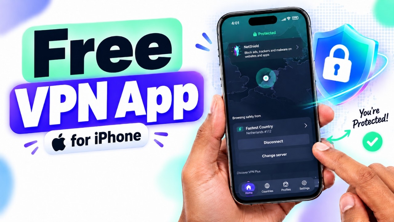 Free VPN App for iPhone: Fast & Safe VPN You Should Use!