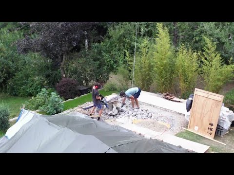 Pool selber bauen DIY Betonpool Teil 4 (Abriss alter Sitzplatz)