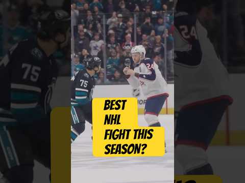 Tilt of the Year? Reaves vs Olivier #nhl #hockey #sjsharks #cbj #fighting #fyp