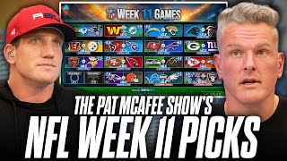 The Pat McAfee Show Picks & Predicts Every Game For NFL's Week 11 Weekend