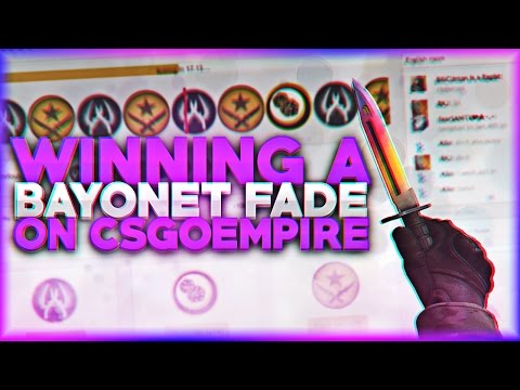 WINNING A BAYONET FADE! CRAZY ROULETTE WIN! BETTING ON CSGOEMPIRE! CSGO GAMBLING!