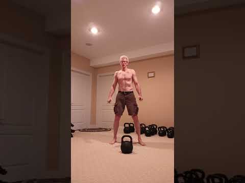 Kettlebell Snatches 70 lbs 32kg x 23 Reps @ Age 58