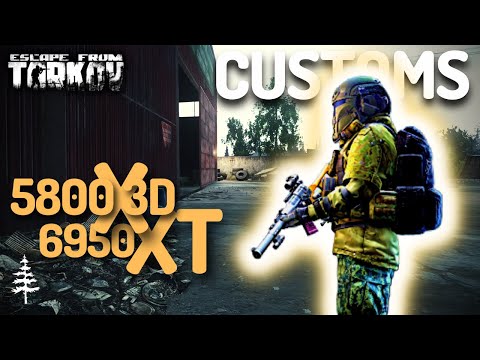 AMD 5800X3D (PBO2 Tuner) + 6950XT (Undervolt) Escape From Tarkov 12.12.3 Customs Early Quests 1440p
