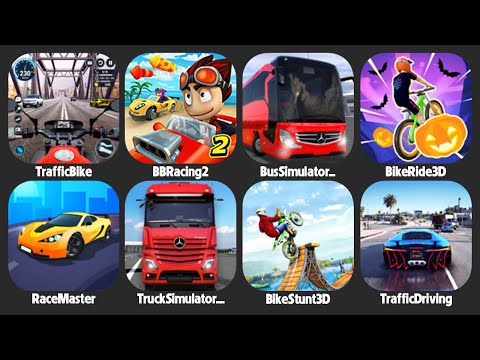 Race Master 3D,Bus Simulator,BB Racing 2,Bike Ride 3D,Bike Stunt 3D,Truck Simulator,Traffic Driving - YouTube
