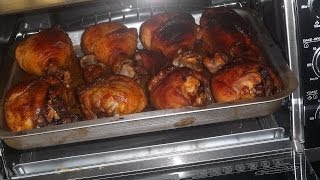 Chicken Legs Cooked in the Toaster Oven