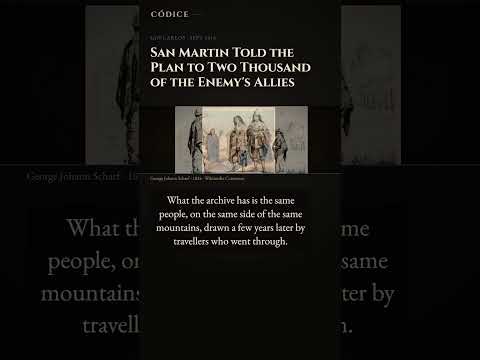 San Martin Told the Plan to Two Thousand of the Enemy's Allies