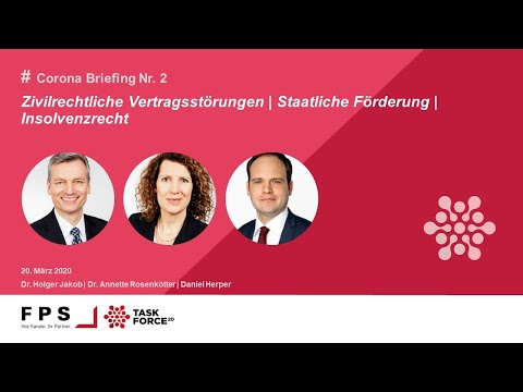 FPS Talks Webinar - Corona Briefing Nr. 2 vom 20.03.2020