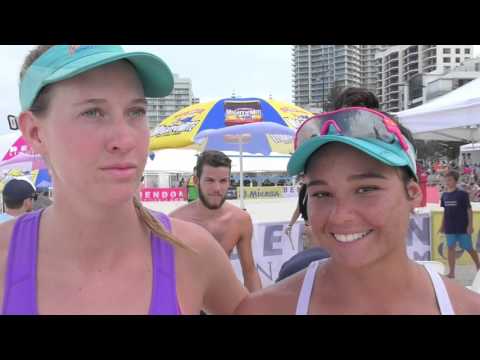 Australian beach volleyball players Nicole Laird and Mariafe Artacho del Solar