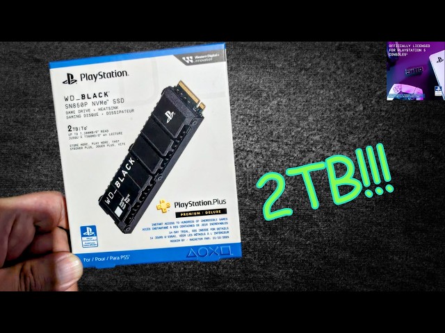 Vídeo relacionado con WD_BLACK SN850P SSD PS5, 2TB M.2 2280, Licencia Oficial para Consolas Playstation 5 PS5, Velocidades hasta 7300 MB/s, PCIe NVMe SSD con Disipador Optimizado, SSD para Juegos internos, Negro