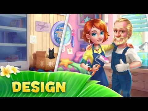 Hawaii Match-3 Mania Home Design & Matching Puzzle (Gameplay Android)