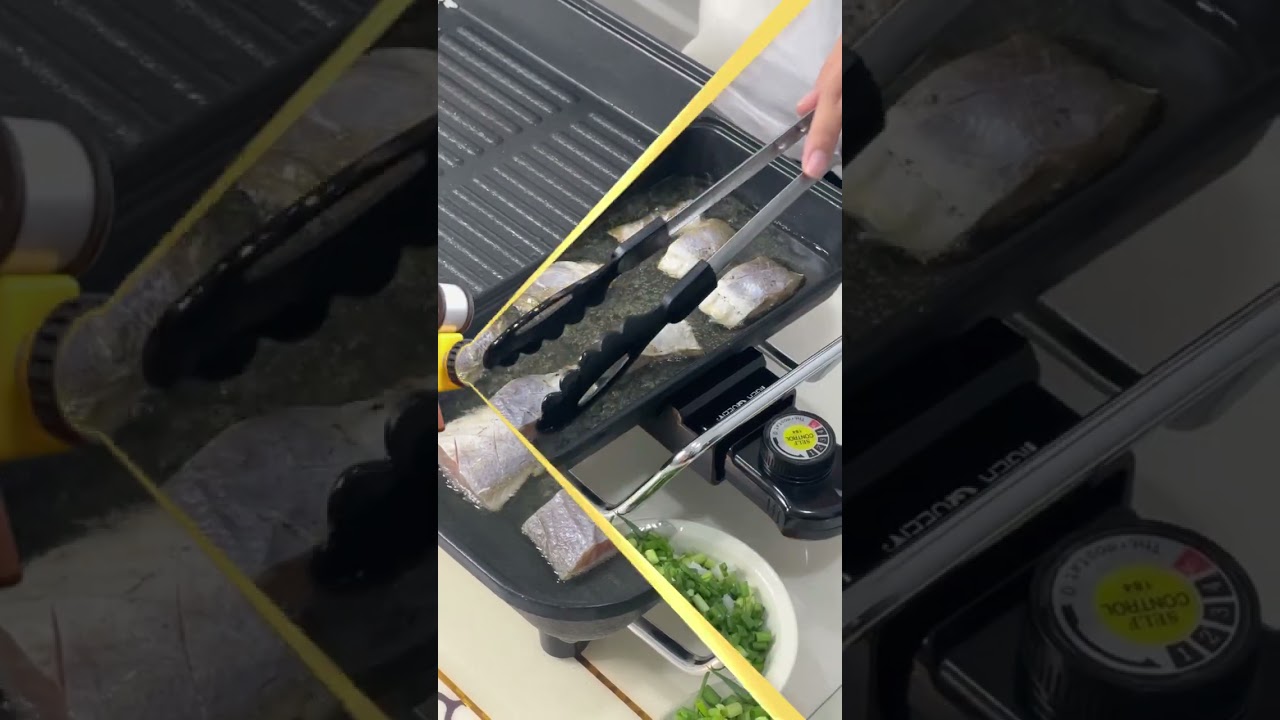 RECIPE "Cơm cháy khô cá đù mỡ hành" với bàn nướng điện đa năng 2 trong 1 Tiger Queen SQ-1400G [57cm]