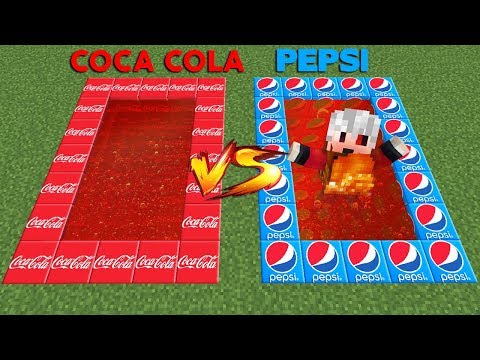 COCA COLA VS PEPSI POOL LUCKY BLOCK - Minecraft