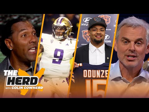 Odunze ‘that type of dude’, ‘No problem’ with Penix pick, Bears a playoff team? | NFL | THE HERD