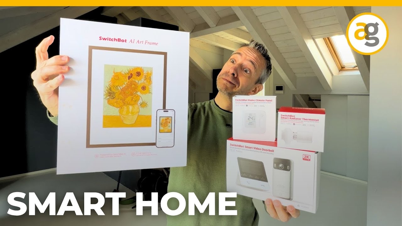 Da SWITCHBOT le VALVOLE TERMOSTATICHE,  il CITOFONO e la CORNICE DIGITALE E-INK CONNESSA! Recensione
