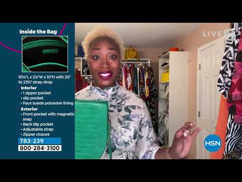 Sassy Jones Bianca Croco Block Crossbody Bag