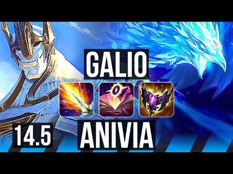 GALIO vs ANIVIA (MID) | 12/1/12, 800+ games, Legendary | NA Master | 14.5
