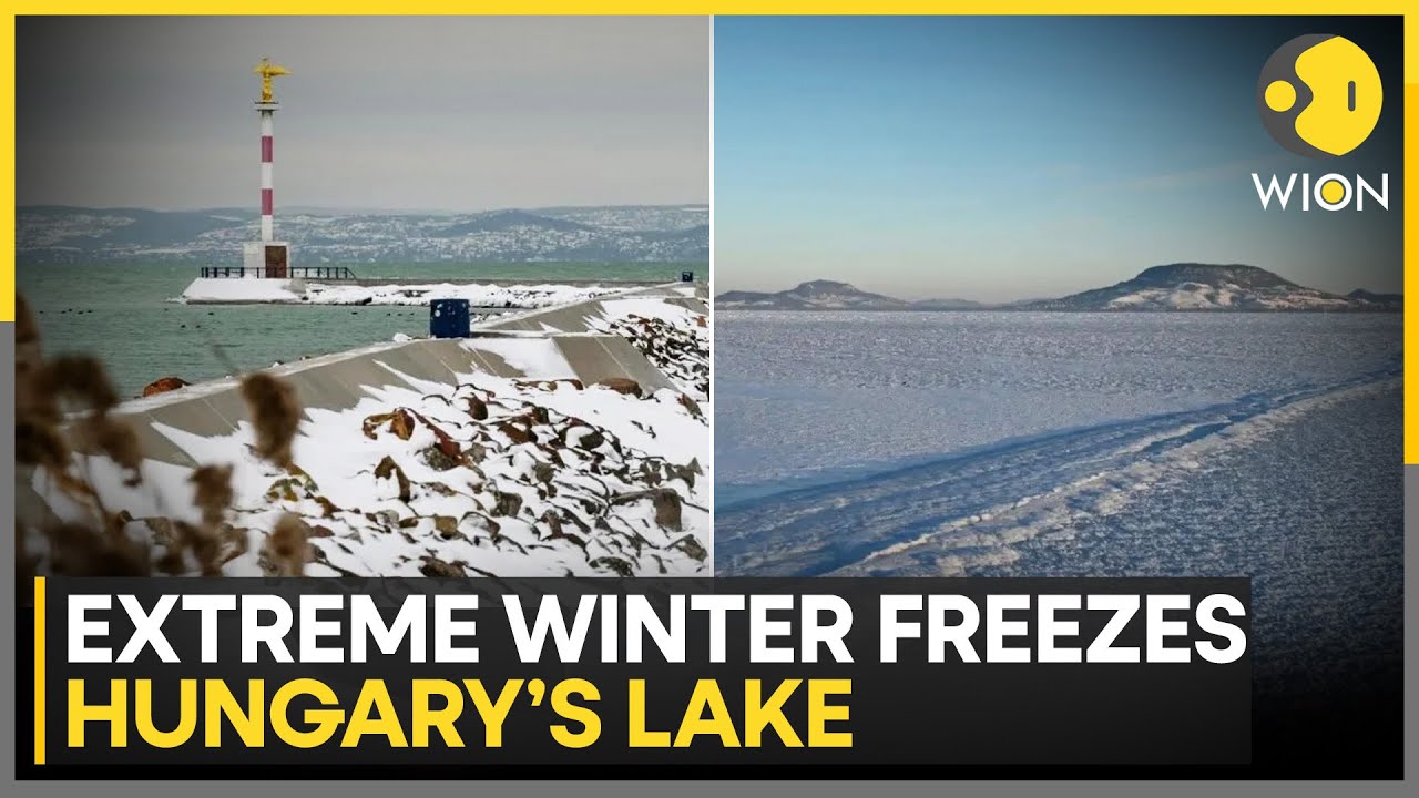 Hungary Hit by Extreme Winter as Lake Velence Freezes | WION