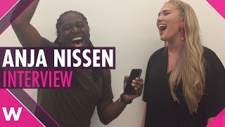 Anja Nissen (Denmark 2017) interview @ Eurovision Live Concert 2017 (Setubal)