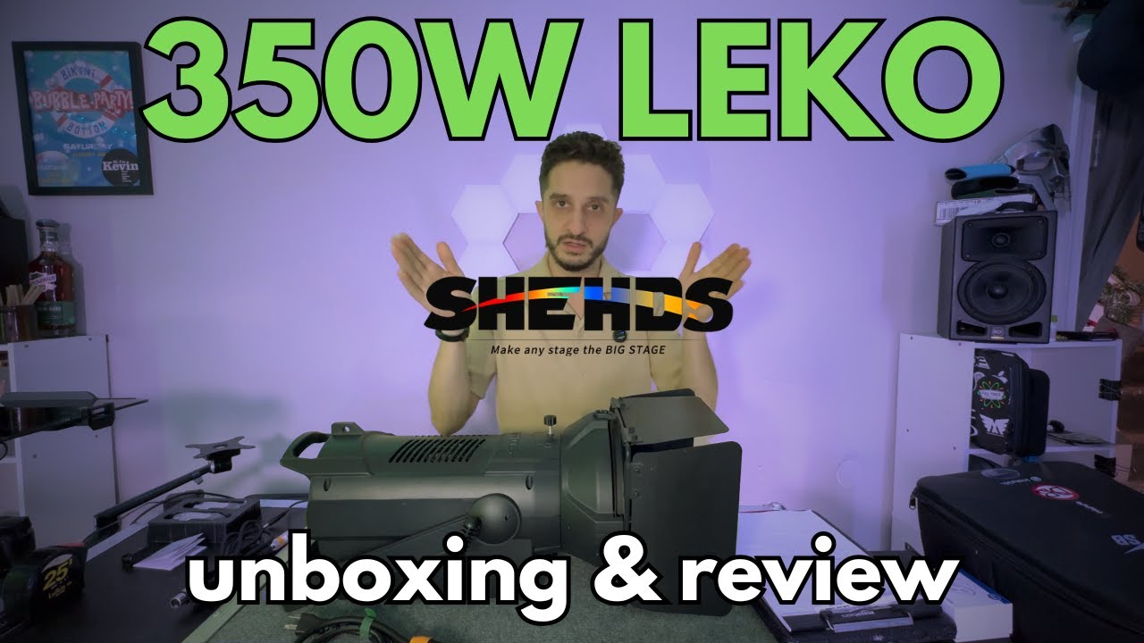 <strong>SHEHDS 350W LEKO UNBOXING! - Is this NEW light for Mobile DJs?</strong>