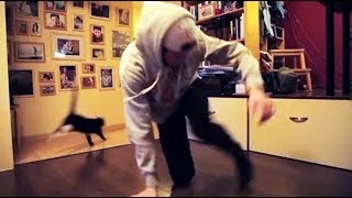 preview picture of video 'Брейк Данс - Черная кошка в шоке - Руслан Тагаев!'