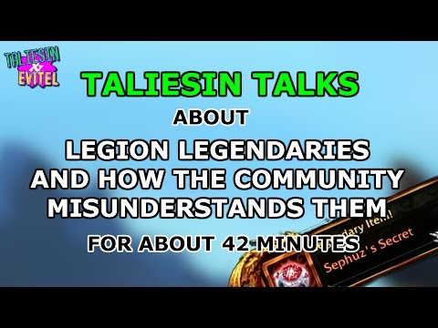 Taliesin Talks Legion Legendaries And How The Community Misunderstands Them For About 42 Minutes