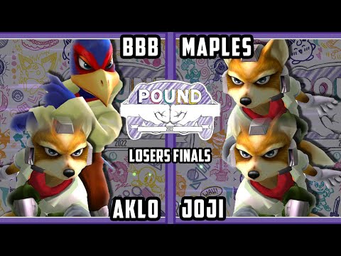 Pound 2022 Losers Finals - Maples & JOJI Vs. Aklo & BBB - SSBM Smash Melee Tournament