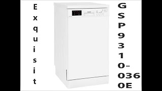 Exquisit Standgeschirrspüler, GSP9310-060E, 11 l, 10 Maßgedecke, ECO, platzsparend und kompakt