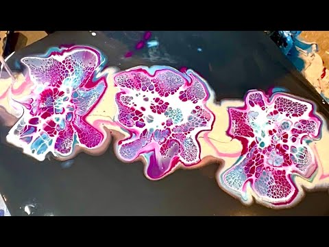 🌟Quickie! How to do a multi-bloom! Under 2 minutes! Bloom technique/Paint Pouring