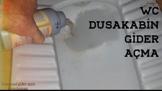 GİDER AÇICI İLE DUSAKABİN VE WC GİDERİ AÇMA YÖNTEMİ 🗯😱